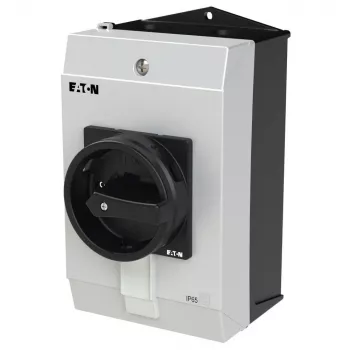 Eaton P1-25/I2H/SVB-SW/HI11 3-polų pagrindinis jungiklis 25A IP65 viršutinio montavimo juodas/pilkas 227862