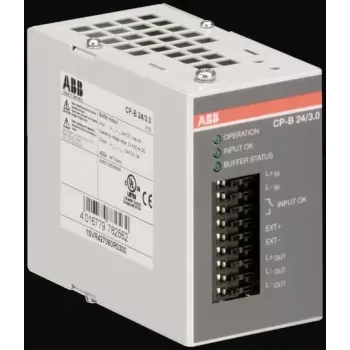 ABB CP-B 24/3.0 bufera modulis barošanas blokiem, 24 V DC, 3 A, DIN sliedei 1SVR427060R0300