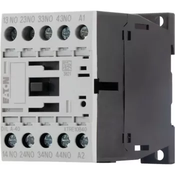 Eaton DILA-40 palīgkontaktors, 4 NO, 230 V AC spole, skrūvju spailes