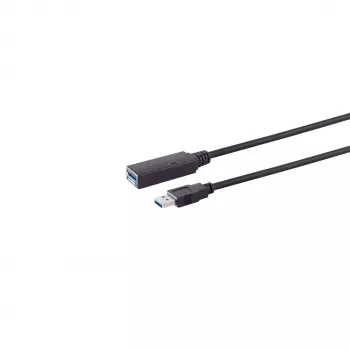 S/CONN maximum connectivity aktīvais USB-C–USB-A pagarinātājkabelis, USB 3.0, 5 Gbps, 5 m 13-39055