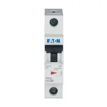 Eaton FAZ-C6/1 miniatūras automātiskais slēdzis C tipa 6 A 1 pols 278555