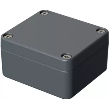 Bopla universālais korpuss 58 x 64 x 34 mm alumīnija sudraba pelēks (RAL 7001) A 101 01101000.MT2