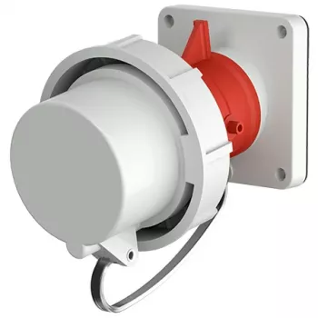 MENNEKES panelī montējams kontaktdakša 32A 5p 6h 400V IP67 sarkana 1254