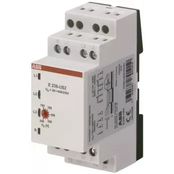 ABB E236-US2 zemsprieguma kontroles relejs, 10-60 V AC/DC, 1 C/O 2CDE165010R2001