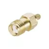 Telegärtner J01151A0611 SMA kabeļa ligzda, apspiežama G05, paredzēta RG-223/U, RG-142 B/U, zelta krāsā