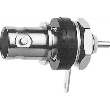 Telegärtner BNC panel mount ligzda, izolēta 75 Ohm, ar ziliem izolācijas paplāksnēm, Z03 sērija J01003D1286