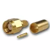 Telegärtner SMA kabeļa spraudnis Crimp/Solder G01, RG-58C/U, zelta, 1 gabals (J01150A0041Z)