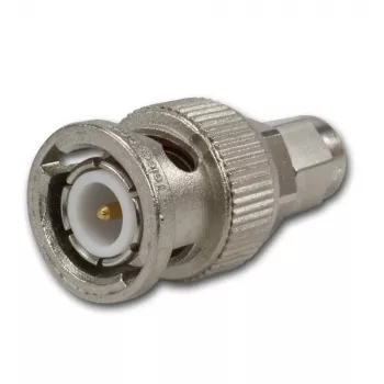 Telegärtner BNC vīrišķais uz SMA vīrišķais koaksiālais adapteris, 50 Ohm, DC-4 GHz, niķelēts misiņš J01008A0018