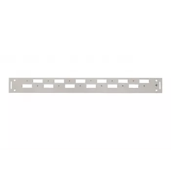 TELEGÄRTNER H02025A0356 1U 19 collu statīva priekšējais vāks, pelēks RAL 7035