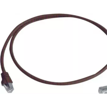 Telegärtner 100008014 RJ45 komutācijas kabelis, CAT 6a S/FTP, 0,5 m, liesmu slāpējošs, ar lieces aizsargu, sarkans