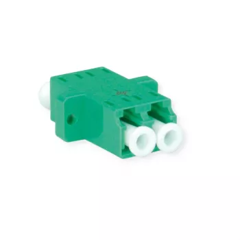 Telegärtner J08071A0021 LC/APC vienmoda optiskās šķiedras savienotājs, zaļš