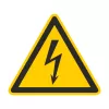 CIMCO 182720 Brīdinājuma zīme Elektriskais spriegums 100x100x1 mm Dzeltens/Melns