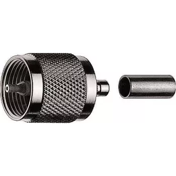 Telegärtner UHF krimpējams spraudnis G01 priekš RG-58 C/U, 50 Ohm, Niķelis/Zelts, 1 iepakojums J01040A0001