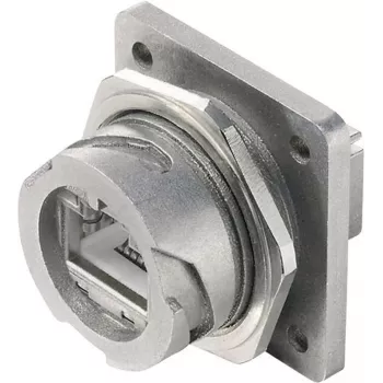 Telegärtner STX V1 RJ45 atloka komplekts metāla variants 1 savienotājs, panelī montējams 8P8C J80020A0001