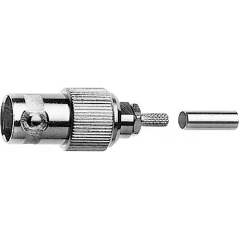Telegärtner BNC kabeļa ligzda, presēšanas G03 50 Ohm, crimp/crimp, A2913, G03 (RG178 B/U) - 1 gab. (J01001B0060)