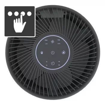 Laserliner AirBreeze 120 gaisa attīrītājs telpām līdz 30 m², 3 pakāpju filtrācija ar HEPA H13, aktīvā ogle, skārienpoga, melns 085.120A
