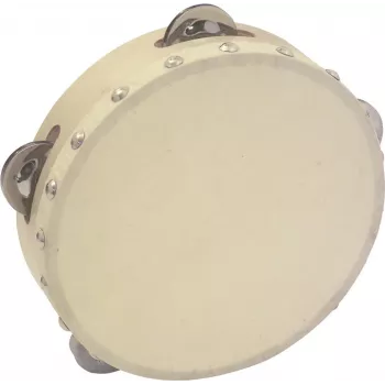 DIMAVERY DTH-704 Tamburīns 18 cm dabīgais koks ar tērauda šķīvīšiem 26053174