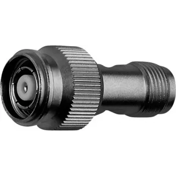 Telegärtner TNC sieviešu uz TNC reversā vīriešu koaksiālais adapteris, 50 Ohm, niķelēts misiņš, zelta centrālais kontakts J01014R0001