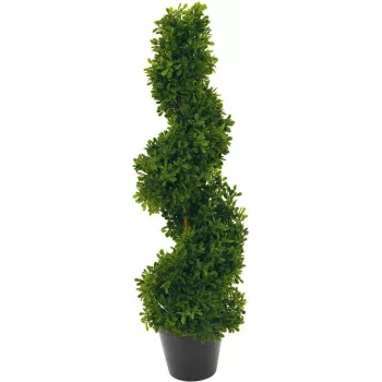 EUROPALMS spirālveida mākslīgais augs, 61cm, zaļš, melns pods 82600009