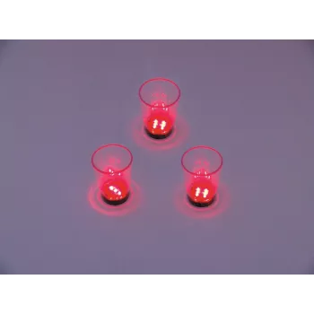 EUROPALMS LED šotu glāzes 2cl ar kauliņu spēli, sarkanas, 3 gab. 83309050
