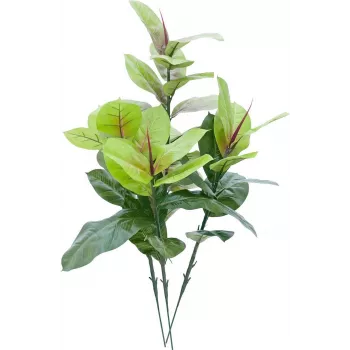 EUROPALMS mākslīgais gumijkoks 100cm, reālistisks Ficus elastica, podā melnā plastmasas podā 82508303