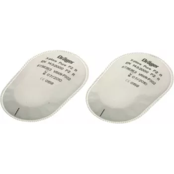 Dräger X-plore Pad P3 R bajonetes daļiņu filtrs ar korpusu, 2 gab. iepakojumā 6738011