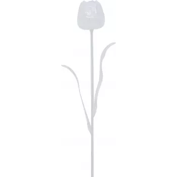 EUROPALMS Crystal Tulip mākslīgais zieds, caurspīdīgs, 61 cm, 12 gab. iepakojums 82600206