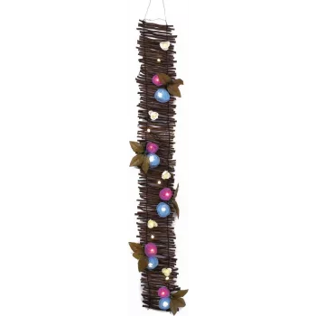 EUROPALMS rožu virtene ar LED, 120cm, balta 83330320