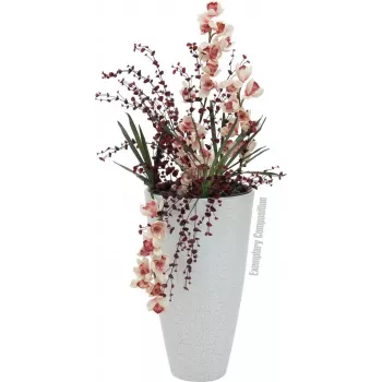 EUROPALMS mākslīgā orhidejas lapa (EVA), zaļa, 45cm 82530574