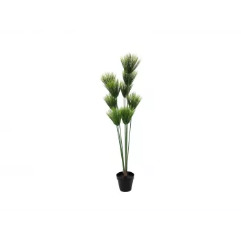 EUROPALMS mākslīgais papirusa augs, 150cm, zaļš, melnā podā 82600223