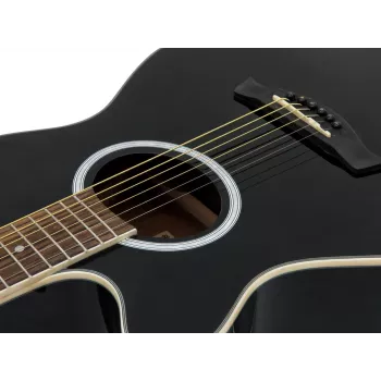 DIMAVERY AW-400 kreilis dreadnought akustiskā ģitāra, melna 26235090