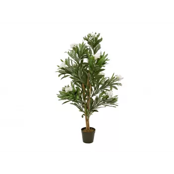 EUROPALMS Oleandra koks, mākslīgais augs, balts, 120 cm (82507246)