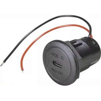 ProCar Power USB-C iegremdējamā ligzda PD/QC 50W 12/24V DC, bez LED 67351990
