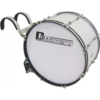 DIMAVERY MB-422 Gājienu basa bungas 22x12 Baltas 26010360