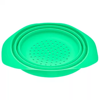 LURCH salokāms silikona siets 24 cm zaļš 210285