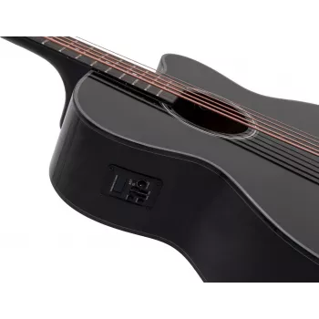 DIMAVERY AB-455 5 stīgu akustiskā basģitāra, melna 26224015