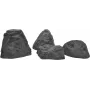 EUROPALMS Dekoratīvs akmens ķeltu stila stikla šķiedras mākslīgais akmens 50x40x30cm pelēks/brūns 83313230