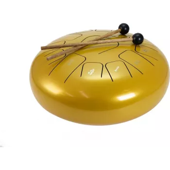 DIMAVERY TD-12 tērauda mēlīšu bungas, zelta (26058337)