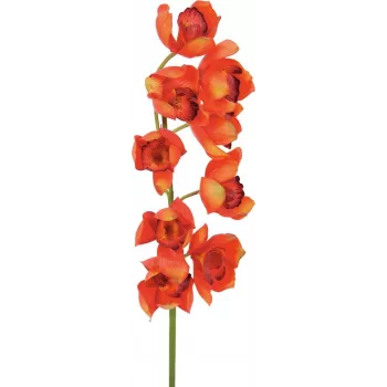 EUROPALMS Cymbidium zars, mākslīgs, sarkans, 90cm (82530315)