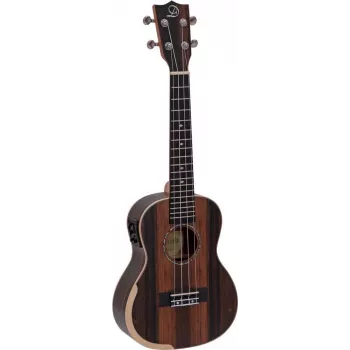 DIMAVERY UK-800 koncertukulele, melnais kokmateriāls 26255856