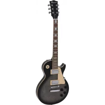 DIMAVERY LP-750 elektriskā ģitāra, caurspīdīgi pelēks Blackburst 26219396