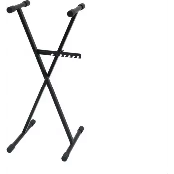 DIMAVERY SL-4 taustiņinstrumenta statīvs X-veida tērauda melns 26702063