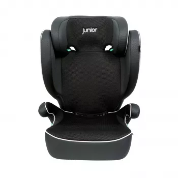 Petex Basic 1500 bērnu sēdeklīša paaugstinājums melns HDPE ECE R129 i-Size 100-150 cm uz priekšu vērsts