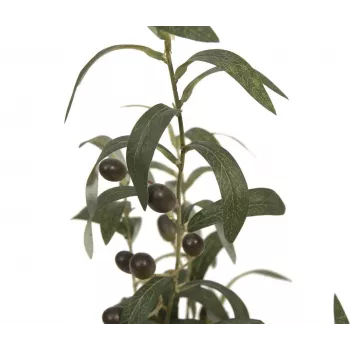 EUROPALMS mākslīgais olīvkoks, 68 cm, zaļas lapas, melns pods 82506421