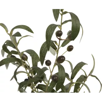 EUROPALMS mākslīgais olīvkoks, 68 cm, zaļas lapas, melns pods 82506421