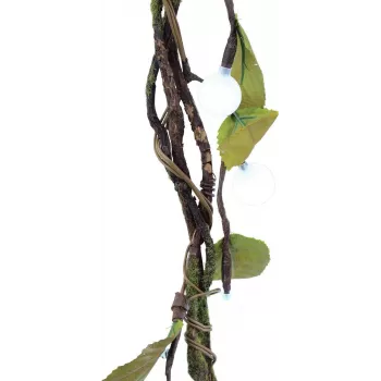 EUROPALMS kūdras miršu vītne ar LED, balta, 180 cm 83330308