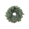 EUROPALMS ar sniegu klāts PE egles vainags, 45cm 83501720