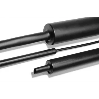 HellermannTyton MU47 termonosēdināma caurule 4:1 no 12 mm līdz 3 mm melna 1 m