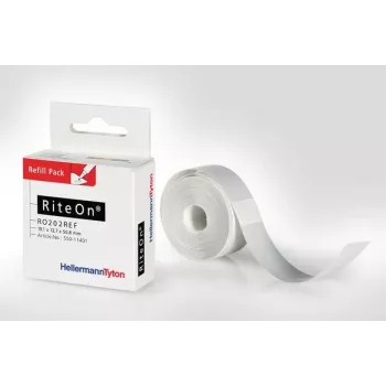 HellermannTyton RiteOn papildināšanas komplekts etiķetes baltas 100 uz lapas (550-71401)