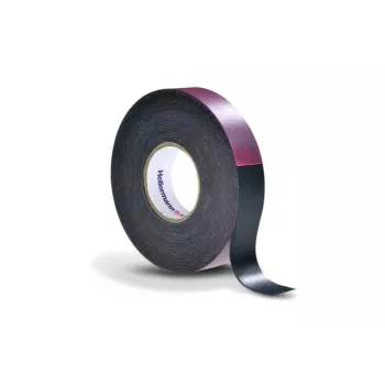 HellermannTyton HTAPE-POWER600-38x6.7-NR-BK (6.7) Pašsaplūstoša elektroizolācijas lente, 6,7 m x 38 mm, melna 711-10201